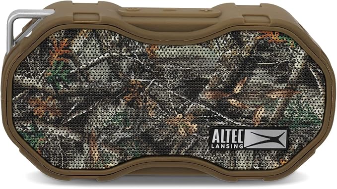 Altec Lansing Baby Boom XL - Waterproof Bluetooth Speaker, Wireless & Portable Speaker for Travel & Outdoor Use, Deep Bass & Loud Sound, 1 Pack, Real Tree Camo