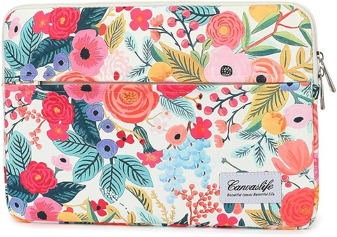 Canvaslife Garden Rose Waterproof Patten Laptop Sleeve 14 inch 14.0 inch Laptop case Bag