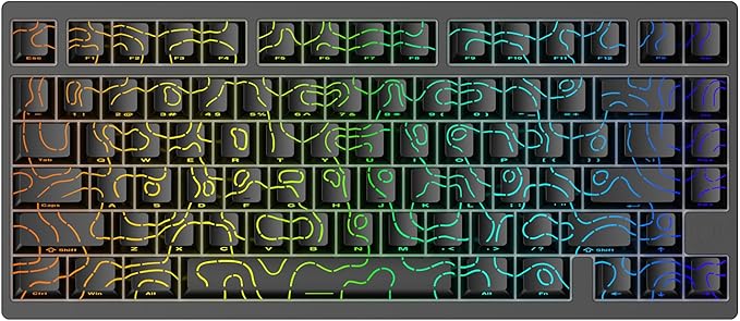 IROK MG75PRO 81 Keys Wired Magnetic Switch Mechanical Keyboard, Hall Effect, 8KHZ/ARGB/CNC Aluminum, Gasket Structure Gaming Keyboard(Black)