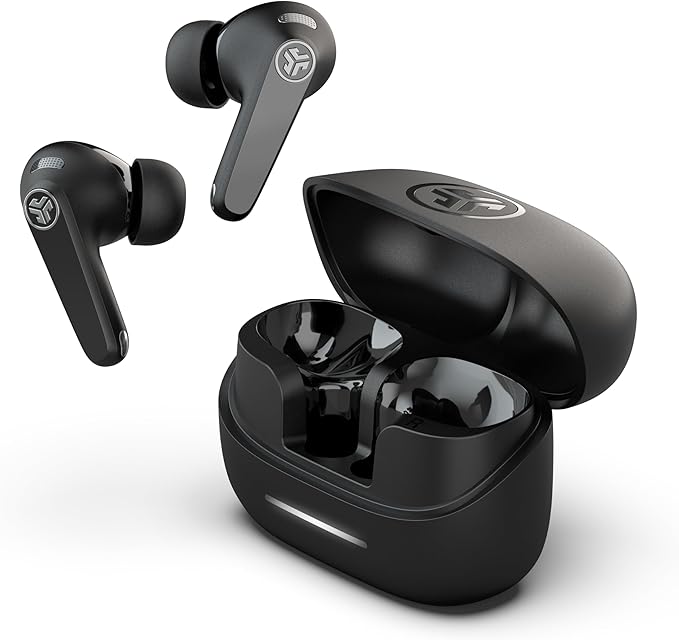 JLab, JBuds Pods ANC, True Wireless Earbuds, Active Noise Cancelling, Bluetooth Multipoint, Black