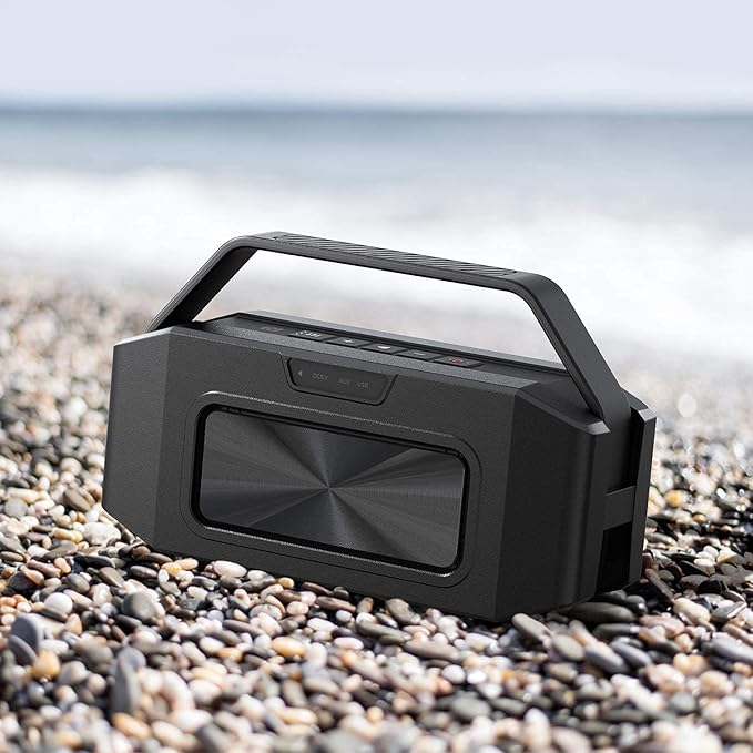 W-KING Loud Bluetooth Speaker, 100W Max IPX6 Portable Outdoor Speakers Bluetooth Wireless/60W Deep Bass Radiator/2 Subwoofer/2 Pairing/40H/TF/AUX/EQ, IPX6 Party Big Large Waterproof Speaker Boombox