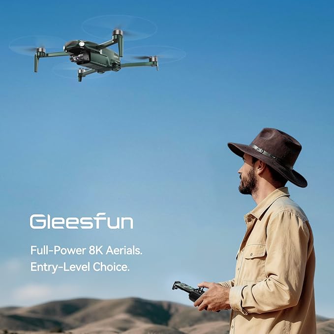 Gleesfun G11MINI 4K Drone with Extra 8 Packs Propellers Bundle