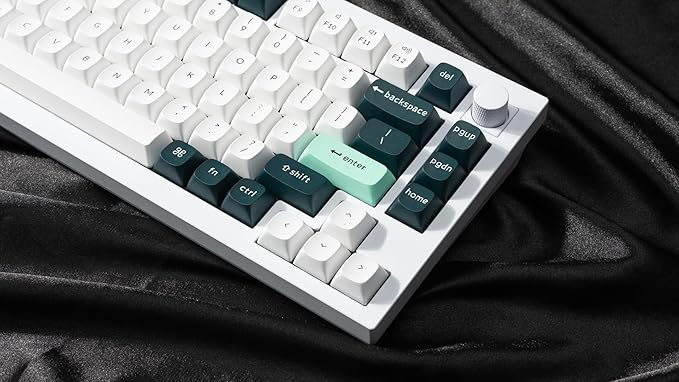 Keychron Q1 HE QMK Rapid Trigger Wireless Custom Mechanical Keyboard, 2.4 GHz/Bluetooth/Wired 75% Hot-Swappable Programmable RGB Gateron Double-Rail Magnetic Switches for Mac Windows, Shell White
