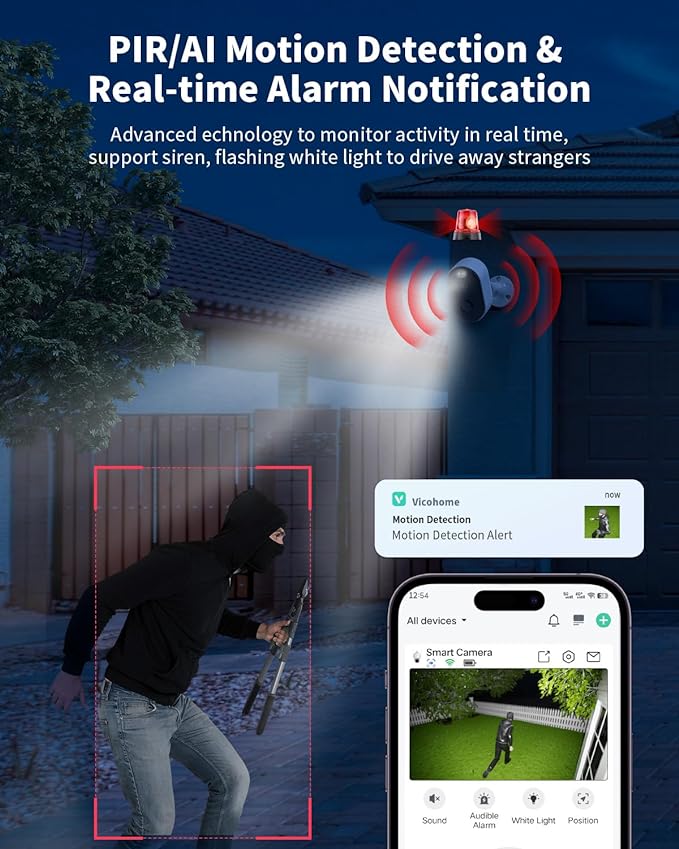 Armorcope Security Cameras Wireless Outdoor, Battery Powered 2k Color Night Vision, AI Motion Detection, IP66 Weatherproof, 2-Way Talk, SD/Cloud Storage, 2.4Ghz WiFi Cameras for Home Security(2 Pack)