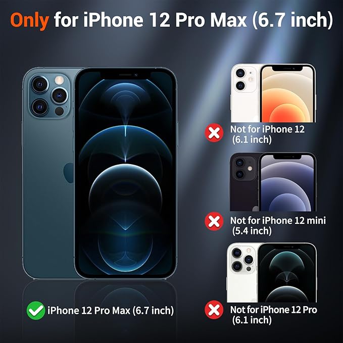 SUPFINE Magnetic for iPhone 12 Pro Max Case (Compatible with MagSafe) (Military Grade Drop Protection) Slim Translucent Matte Shockproof with Anti-Fingerprint Phone Case,Forest Green