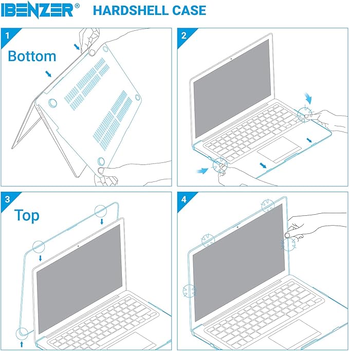 IBENZER Compatible with MacBook Air 11 Inch Case Model A1370 A1465, Soft Touch Plastic Hard Shell Case Bundle with Keyboard Cover for Mac Air 11, Rocky Grey, A11RKGY+1