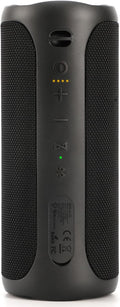 Wireless Waterproof Bluetooth Speaker - Portable Speaker Loud with Built-in Subwoofer and Tweeter, Extra Bass, Stereo Sound, IP67, Colorful Lights for Party, Outdoor, Camping - Black