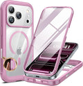 Miracase for iPhone 17 Pro Max Case 6.9" Full-Body Phone Case with Built-in Glass Screen Protector& Full Camera Protector,[Magnetic with MagSafe] Drop Proof 17 ProMax Cover, Lilac