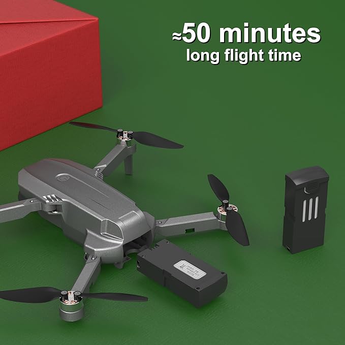 B12 Drone with Camera 4K, GPS Drone, Under 249g, RC Quadcopters with Follow Me. Brushless Motor, Smart Auto Return Home, Waypoint Fly, Lightweight and Foldable Quadcopters for Beginner