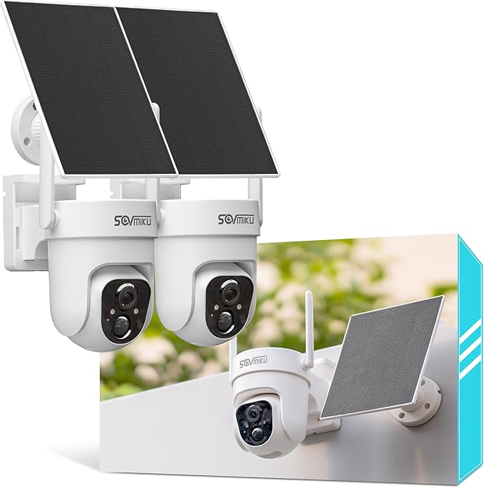 Vicohome 2CQ4 2K AI Solar Security Camera Wireless Outdoor,Battery Powered Cam, Color Night Vision,Two Way Audio, Motion Detection, Easy to Setup,Audible Flashlight Siren 180 Days Exchange Policy