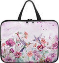 10 Inch Laptop Sleeve, Laptop Cover Computer Bag Tablet Carrying Case with Handle, Hummingbirds Floral Water-Repellent Tote Bags Notebook Sleeves Handbag Messenger Briefcase