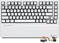 Hexgears X2 TKL Wireless Mechanical Gaming Keyboard with Magnetic Wrist Rest, Dual-Mode 2.4GHz/USB-C Ergonomic Keyboard, Pre-lubed Tactile Switches, White LED Backlit Computer Gaming Keyboards