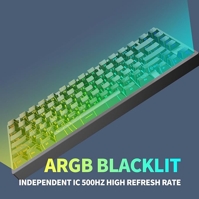 IROK MG75PRO 81 Keys Wired Magnetic Switch Mechanical Keyboard, Hall Effect, 8KHZ/ARGB/CNC Aluminum, Gasket Structure Gaming Keyboard(Black)