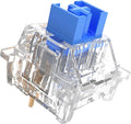 Outemu(Gaote) Crystal Blue Switches for MX Mechanical Gaming Keyboard,3-Pin 50gf Clicky/RGB/DIY Replaceable/Dustproof Switches(Blue,45pcs)