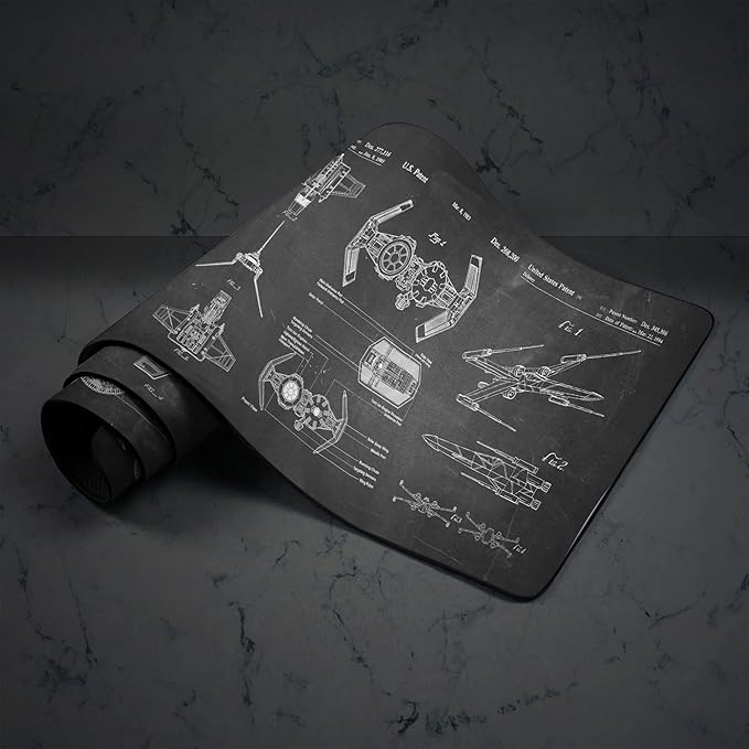 Spaceship Space Mouse mat, Sci-fi Control Console Display Desk Mat, Large Mouse pad for Desk, Gamer Mouse pad, Laptop Pad Mat, Gaming Accessories, Computer Accessories, Gaming Room Decor, SciFi Gift