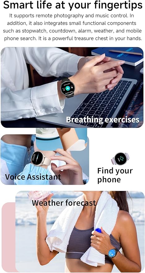 Fitness Tracker with Heart Rate Monitor Activity Tracker with Pedometer Smart Watch Sleep Monitor with Step Counter Calories Blood Oxygen Blood Pressure Monitor Make/Answer Call Health Tracker