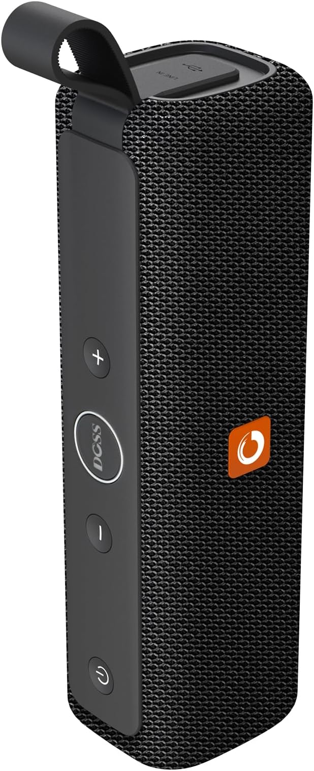 DOSS E-Go II Bluetooth Speaker with 12W Superior Sound, Loud Bass, IPX6 Waterproof, Built-in Mic, 12H Playtime, for Pool, Beach, Outdoor, and Travel