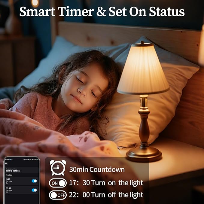 Meliya LED Smart Light Bulbs, Color Changing Dimmable & Timing Smart WiFi and Bluetooth Bulb, Compatible with Alexa and Google Assistant, RGBWW A19, 9W 800 Lumens, Music Sync, Voice Control (2 Pack)