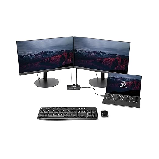 StarTech USB 3.0 Mini Dock, Dual DisplayPort 4K 60Hz Monitor Docking Station with Gigabit Ethernet Port, Portable DisplayLink USB-A Laptop Adapter, 1ft (30cm) cable - TAA