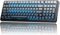 x Aula F99 99% Mechanical Gaming Keyboard – Wireless Bluetooth, 2.4Ghz RF, USB-C Wired Keyboard with RGB Backlit, Hot-Swappable Pre-lubed Linear Switches, PBT Keycaps, Numpad, Volume Knob