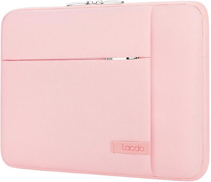 Lacdo 13 inch Laptop Sleeve Case for 13 inch MacBook Air M5 A3449 (2026), M4 A3240 2025, M3 A3113, M2 A2681, M1 A2337 | 13" MacBook Neo A18 Pro A3404 (2026) | iPad Air/Pro 13 M5 Computer Bag, Pink