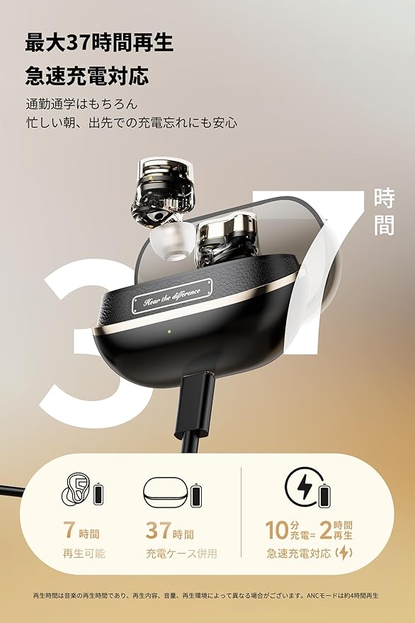 SoundPEATS H3 Hi-Res Wireless Bluetooth Headphones with LDAC, aptX Lossless, Triple Units (1DD+2BA), 55dB Active Noise Cancellation, 6 AI Microphones, Transparent Mode, BT5.4, APP, 37H, IPX5
