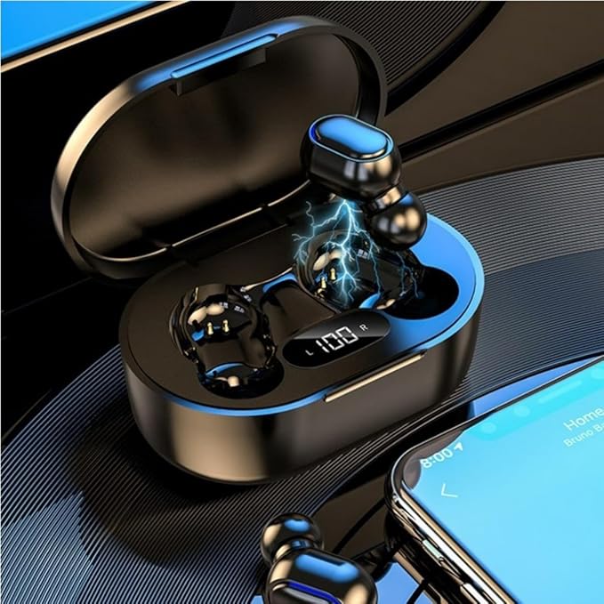 Wireless Earbuds, Bluetooth 5.3 Headphones HiFi Deep Bass with Mic ,120H Playtime LED Display ,IPX7 Waterproof Button Control True Wireless Earphones,One-Step Pairing,In-Ear Noise Reduction Headset