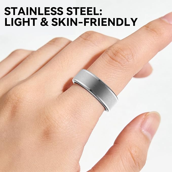 Smart Ring for Women Men,Fitness Ring with 24/7 Activity Tracking,Stress,Sleep Monitoring,No APP Subscription Fees,Compatible with iOS & Android, HarmonyOS Silver, 13#