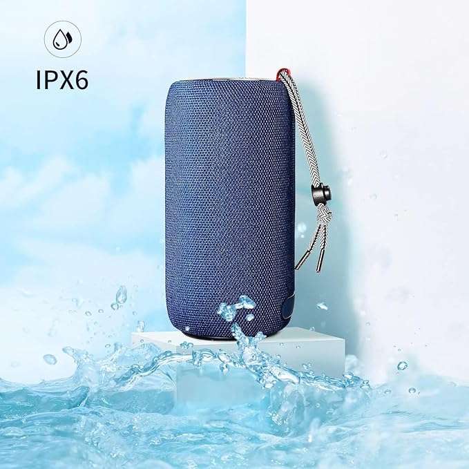 Monster S310 Upgraded Bluetooth Speaker, 30W Portable Speaker, 360° Stereo Sound with Punchy bass, TWS Pairing, IPX6 Waterproof, Bluetooth 5.2, 24H Playtime, Perfect for Home, Outdoor, Beach, Blue