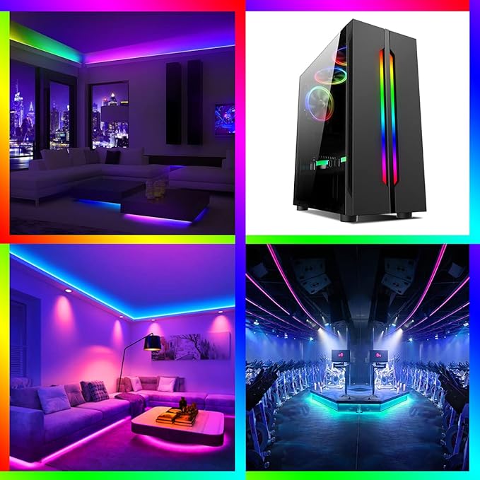 WS2812B LED Strip Individually Addressable Light 30Pixels/m WS2811 IC WS2812 SMD 5050 RGB Pixel Strip DC5V (16.4FT 150LEDS Non-Waterproof, Black PCB)