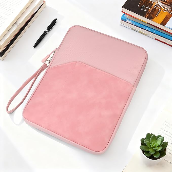 Lacdo Tablet Sleeve Case for 11 inch iPad A16, 11 Inch IPad Air M4 M3 M2, 11" iPad Pro M5 M4, 10.9" ipad, 10.2" iPad, 10.9" IPad Air, 11" Samsung Galaxy Tab A9+, Ipad Sleeve Fit Magic Keyboard, Pink