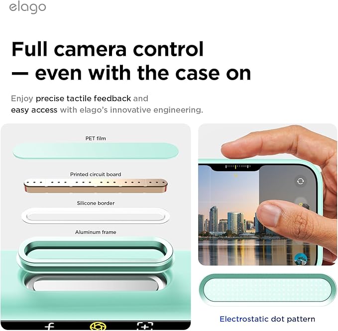 elago for iPhone 17 Case, Premium Magnetic Silicone Case, Compatible with MagSafe, Liquid Silicone Material, Protective Cover, Shockproof, Slim Phone, 6.3 inch (Aqua Sky)