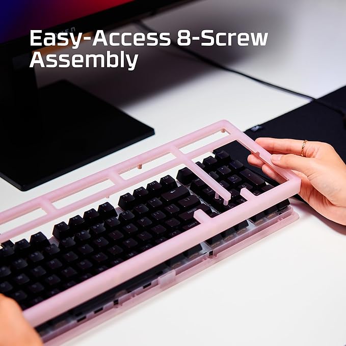 HyperX Origins 2 1800 Housing – Translucent Frosted Material, Shine Through, High Profile, Easy Assembly – Pink