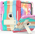 ZoneFoker Case for iPad (A16) 11th/10th Generation 11/10.9 inch 2025/2022, Heavy Duty Military Grade Shockproof Rugged Cover with Pencil Holder/Stand for i Pad 11th / 10 th Gen (Colorful)