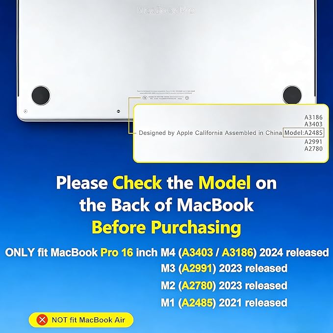 KECC Compatible with MacBook Pro 16 inch Case 2025 2024 2023 2022 2021 Release M4 M3 M2 M1 A3403 A3186 A2991 A2780 A2485 Protective Plastic Hard Shell + Keyboard Cover + Sleeve, Matte Black