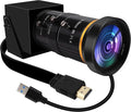 HDMI USB Camera 4K 30fps Webcam 10X Manual Zoom USB Webcam with 5-50mm CS Lens H.264 Video Conference Camera for Computer Laptop Raspberry Pi Jetson Nano