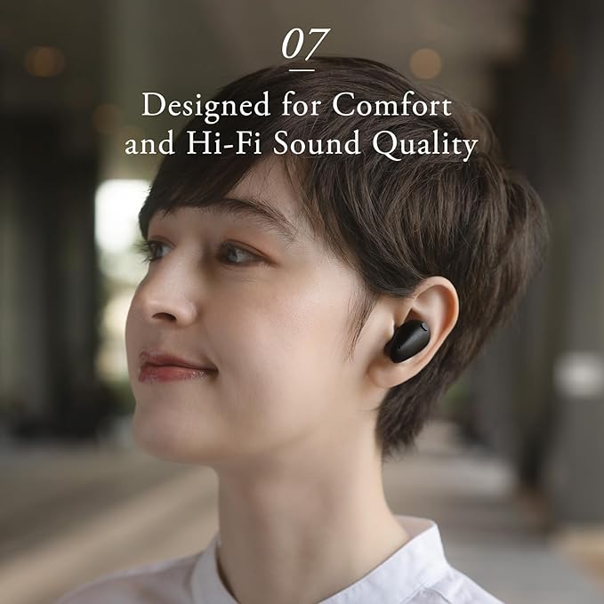 Final Audio TONALITE Wireless Earbuds – Personalized Timbre with Head and Ear Scanning, Natural ANC, Bluetooth 6.0 – Black