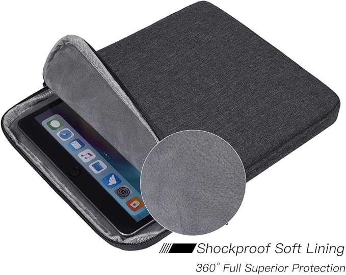 Tablet Sleeve for 11 Inch iPad Air M3 M2/ iPad A16, 10.9 inch iPad 10th/ Air 5, Galaxy Tab A8 10.5" Protective Bag, Space Grey