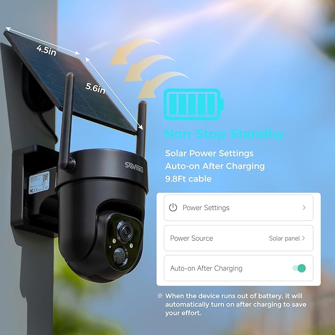 Vicohome 2QB 2K AI Solar Security Camera Wireless Outdoor, Battery Powered Cam, Two Way Audio, Motion Detection, Color Night Vision, Easy to Setup, Audible Flashlight Siren, 180 Days Exchange Policy