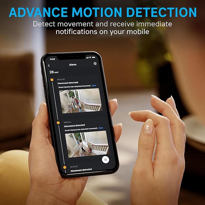 Geeni Vivid Indoor Smart Security Camera – HD Live Stream Camera for Indoor Home Monitoring with Night Vision, 2-Way Audio, Flexible Mount, Micro SD Slot, Motion Detection & App Control – 2Pack, White