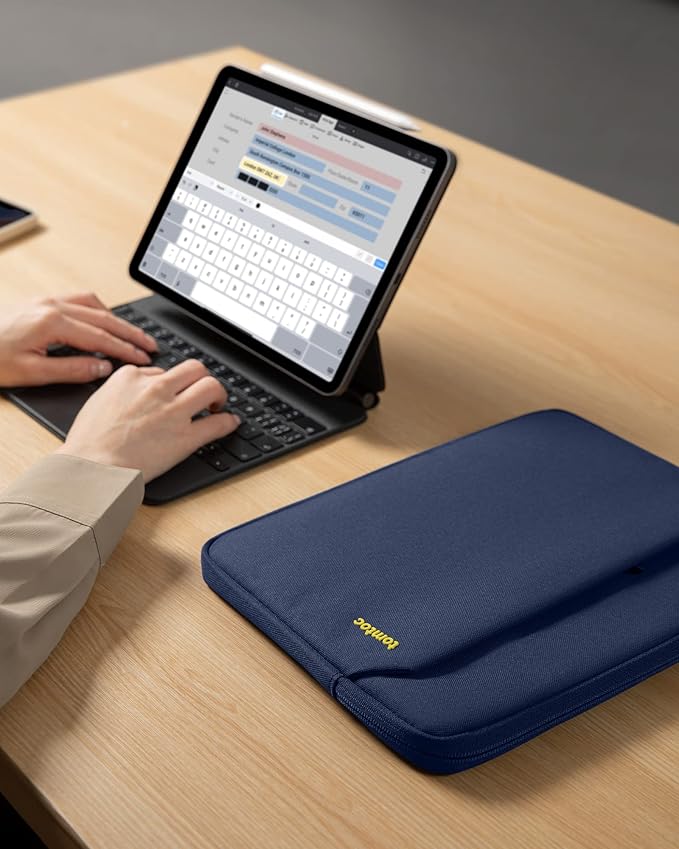 tomtoc 13 Inch iPad Case Tablet Sleeve for 2026 13 Inch iPad Air M4, M3&M2, iPad Pro M5/M4, 12.9-in iPad Pro M2&M1 with Magic Keyboard and Smart Keyboard Folio, Additional Accessories Pocket