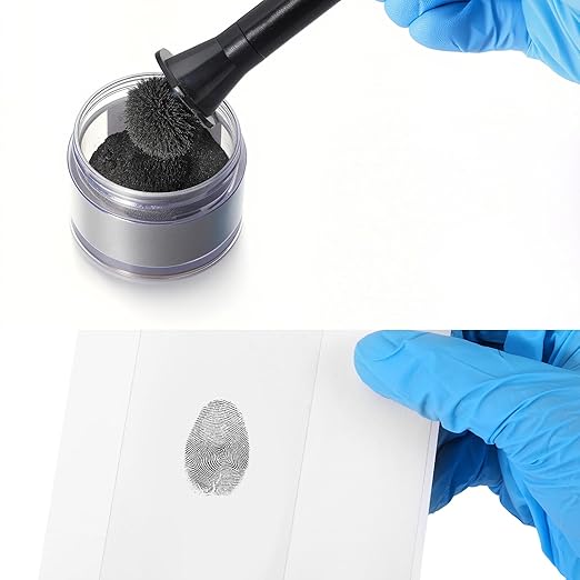 Marspark 100 Pcs Fingerprint Lifting Pads Fingerprint Lifting Tape Finger Print Forensic Science Kit Clear for Forensic Most Occupations