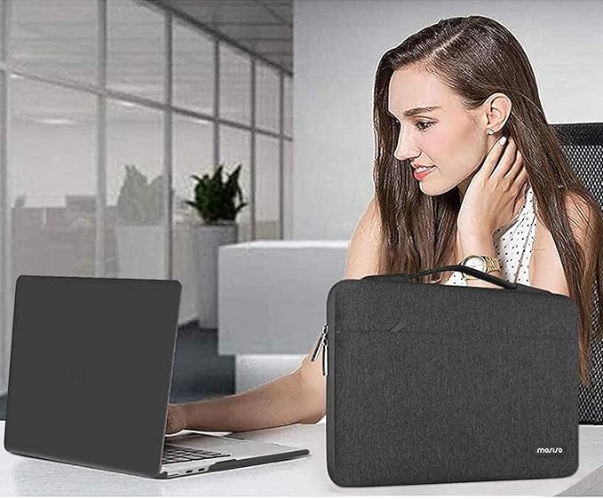 MOSISO Compatible with MacBook Air 13 inch Case M5 2026 M4 2025 M3 M2 2024-2022 A3449 A3240 A3113 A2681,Hard Shell&Sleeve Bag&Keyboard Skin&Webcam Cover&ScreenFilm for MacBook Air 13.6, Slate Gray