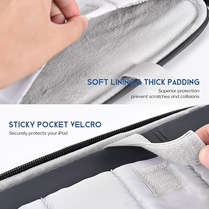 13 inch Laptop Sleeve Case for 2026 2025-2022 MacBook Air 13.6 inch M5 M4 M3 M2 Chip, MacBook Neo 13 inch Laptop Water-Resistant Shockproof Handle Bag Cover w/Accessory Pocket -Black