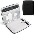 TiMOVO 13 Inch Tablet Sleeve for iPad Air 13" M3 2025, iPad Pro 13"/12.9", Galaxy Tab S9/S10 Plus/S9 FE+ 12.4", Remarkable Paper Pro 11.8", Protective Bag with Pockets, Black