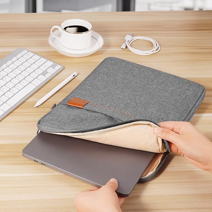 NIDOO 13 Inch Laptop Sleeve Case Protective Carrying Bag Computer Cover for 13.6" 13" MacBook Air/ 14" MacBook Pro/Surface Laptop 7/ ThinkPad X13 L13 E14 L14 T14s/ Yoga 7/ ThinkBook 14/13.4" XPS 13
