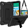 Case for for AT&T Amigo Jr. Tab 8 inch Tablet 9136K - [Built-in Kickstand] Anti Slip Kids Friendly Shockproof Silicone Protective Cover (Black)