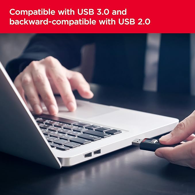 SANDISK 64GB 2-Pack Ultra USB 3.0 Flash Drive (2x64GB) - SDCZ48-064G-GAM462, Black