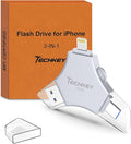 MFi Certified USB 3.0 Flash Drive 256GB for iPhone, 3in1 External Memory Photo Keeper Storage Stick for Picture/Video/Data Saver/Backup, High Speed Thumb/Jump/Hard Drives for iPhone/iPad/Android/PC