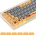 GTSP XDA Profile PBT Keycaps, 129-keys Custom Dye Sublimation keycaps with for Fullsize, Tenkeyless, Winkeyless, 75%, 65%, 60% Keyboard (Desert)